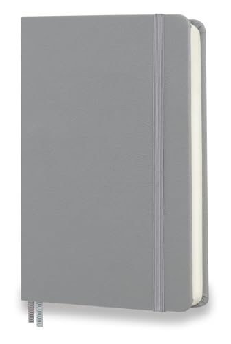 Minimalism Art, Premium Hard Cover Notebook Journal, Classic 5" x 8.3", 122 Numbered Pages, Gusseted Pocket, Ribbon Bookmark, Extra Thick Ink-Proof Paper 120gsm, San Francisco (Plain, Gray) - color: Gray, style: Minimalist