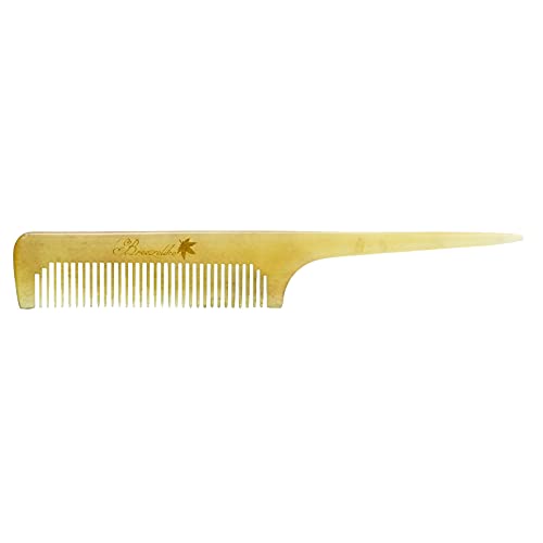 Breezelike Hair Comb for Women, Fine Tooth Tail Comb for Styling - color: Sheep Horn