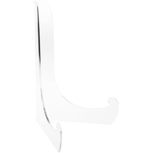 Plymor Clear Acrylic 60-Degree Angle Easel With Shallow Support Ledges, 15" H x 10.75" W x 9" D - size: 15" x 10.75" x 9"