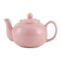 RSVP International Stoneware Teapot Collection, Microwave and Dishwasher Safe, 42 oz, Pink - color: Pink, size: 42 oz