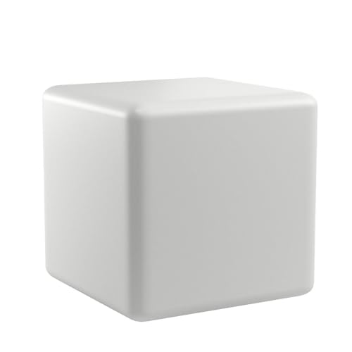 LOFTEK 16-Inch Rechargeable LED Cube Chair Table, Glow Cube Seat w/Remote - size: 16-inch Cordless