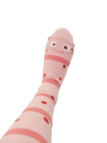Worm Cute Fun Funny Novelty Socks Gifts for Women Men