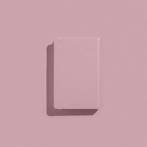 Leather Notebook, Writing Journal, Quartz Pink - color: Quartz Pink, size: Large