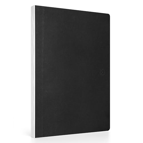 Notsu Dot Grid Lay Flat Notebook, 6" x 8.5" - color: White, size: 6" x 8.5"