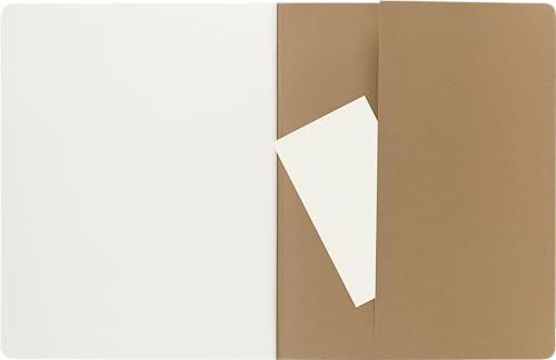 Moleskine Cahier Journal, Soft Cover, Large (5" x 8.25") Ruled/Lined, Black, 80 Pages (Set of 3)
