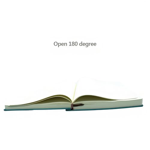 jooact Thick Sketchbook 660 Pages Notebook Soft Faux Leather Cover Journal 80GSM Paper Notepad Drawing Book Memo Writing Sketch Pad Diary Notebook - color: Blue, size: A6