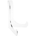 Plymor Clear Acrylic 60-Degree Angle Easel With Shallow Support Ledges, 7.5" H x 5.75" W x 4.75" D - size: 7.5" x 5.75" x 4.75"