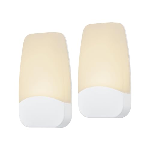 GE Plug in Night Light with Dusk to Dawn Sensor, 2 Pack - color: Warm White, size: 2 Pack