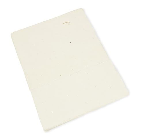 Handmade Lokta Deckle-Edge Printer Paper 8.5x11 (25 Sheets, Natural) - color: Natural