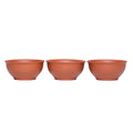 3 PCS Yixing Clay Kung Fu Teacup 2.2 Oz, Zisha Small Gongfu Tea Cups - color: Red