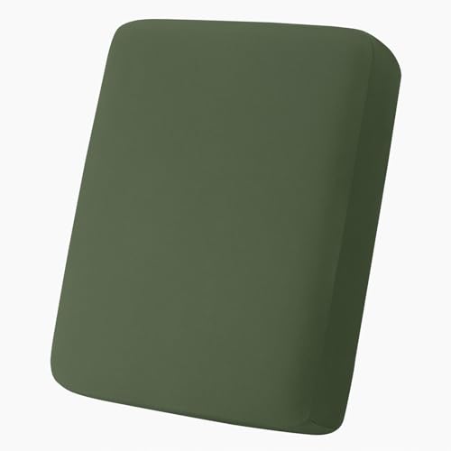 hyha Milk Silk Couch Cushion Covers, Sofa Covers Washable for Cushion Couch - color: Bronze Green, size: Seat Cover Small