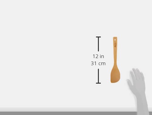 Helen’s Asian Kitchen Bamboo Kitchen Corner Spoon Cooking Utensil, 12-Inch - style: 12-Inch, Corner Spoon