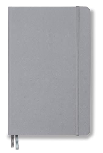 Minimalism Art, Premium Hard Cover Notebook Journal, Classic 5" x 8.3", 122 Numbered Pages, Gusseted Pocket, Ribbon Bookmark, Extra Thick Ink-Proof Paper 120gsm, San Francisco (Squared, Gray) - color: Gray, style: Squared