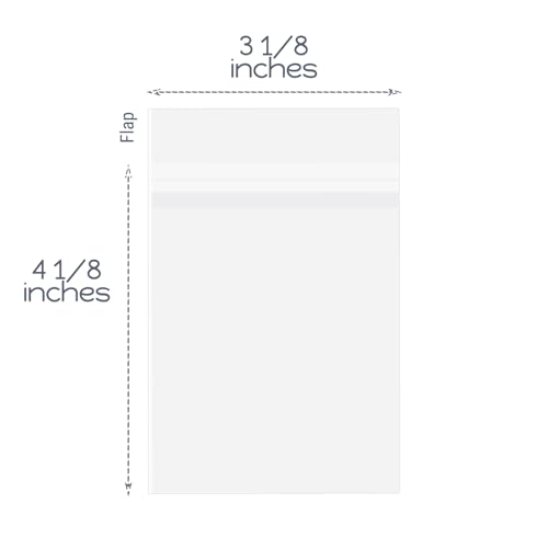 Golden State Art 3"x 4" Acid-Free Crystal Clear Storage Sleeves,200 Pack - size: 3x4