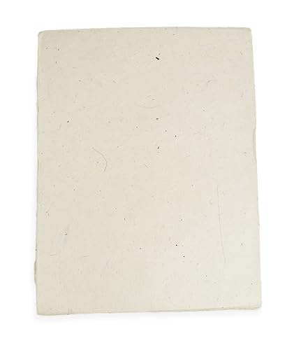 Handmade Lokta Deckle-Edge Printer Paper 8.5x11 (25 Sheets, Natural) - color: Natural