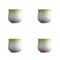 4-Oz Ceramic Espresso Cups Set, Gradient Green, 4 - color: Gradient Green, size: 4
