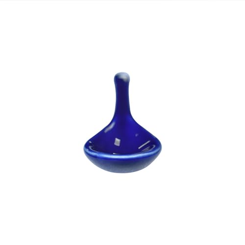 Dark Blue 6 pcs Porcelain Egg Spoons Ceramic Spoons 4.7 inch Coffee Dessert Yogurt Tea Milky Tea - style: Dark Blue