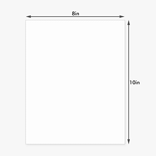 10-Pack 8x10 White Uncut Picture Frame Backing Board - size: 8"x10" 10pack backing boards