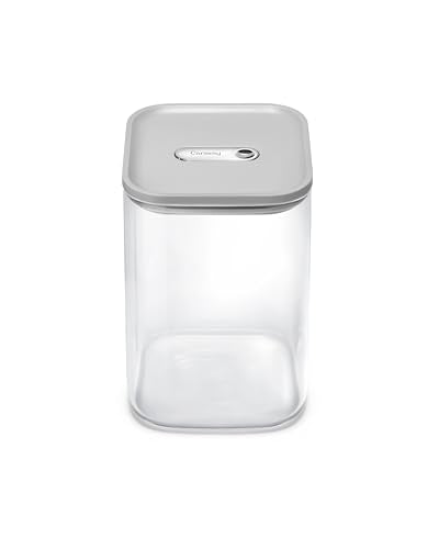 Caraway 4 qt Glass Airtight Food Storage Container with Lid - color: Gray, size: 4qt Container