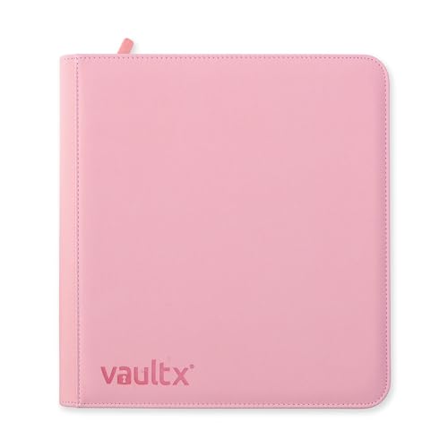 Vault X 12 Pocket Zip Trading Card Binder 480 Cards Exo-Tec (Pink) - color: Pink, size: 12 Pocket