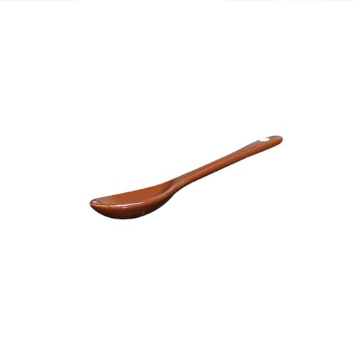 6 pcs Porcelain Egg Spoons Tea Spoon Ceramic Spoons 4.7 inch Coffee Dessert Yogurt Tea Milky Coffee - style: Coffee