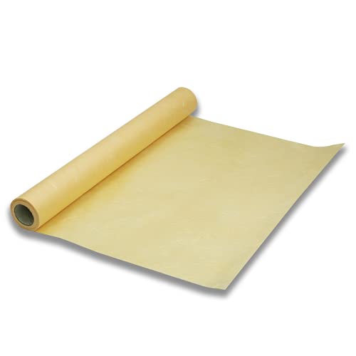 Korean Traditional Mulberry Paper, Colored Hanji Paper Roll, Natural Fiber Texture, Unyong (Orange, 10.4" x 787.4") - color: Orange, size: 10.4" x 787.4"