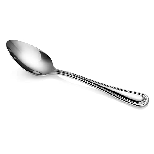 New Star Foodservice Slimline Pattern 18/0 Stainless Steel Teaspoon, 6-Inch, Set of 12, Commercial Grade