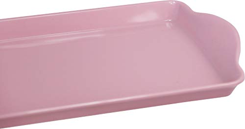 Calypso Basics Reston Lloyd Melamine Tidbit Tray, Pink (06601) - color: Pink, size: 14.7" x 6.5" x 0.8"