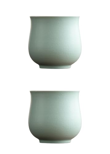 4-Oz Ceramic Espresso Cups Set - Multi-Color, Handle-Free Design for Home & Cafe | Dishwasher-Safe Stoneware Cups (brown, 2) - color: Brown, size: 2