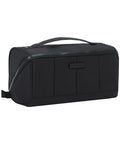 NISHEL Travel Makeup Bag for women, Organizer Pouch Cosmetic Case - color: Black