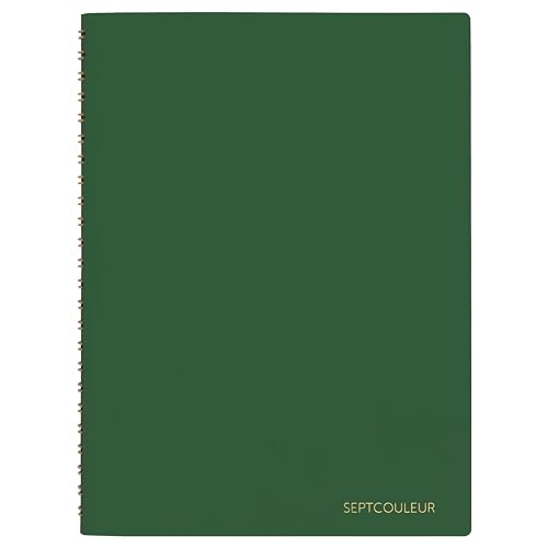 Maruman Septcouleur Lab Notebook, 2024 Limited Color, 8.35 x 6.22 Inches (A5), 3mm square grid, 100 sheets, Forest Green (N768-24-03) - color: Forest Green (2024 Limited), size: 8.35" x 6.22"