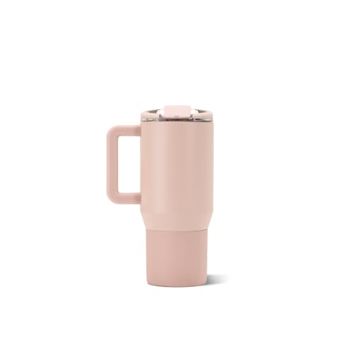 HydroJug Coffee Traveler 20oz Ceramic-Lined Mug with Handle, Dusty Rose - color: Dusty Rose