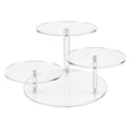 3 Tier Acrylic Display Stand, Clear Display Risers for LEGO Botanicals & Mini Figures, Tabletop Display Shelf for Perfume, Jewelry, Flowers, Collectibles, and Cake – Crystal Clear, Sturdy - color: 3 Tier