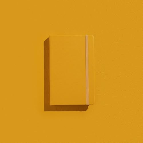 Leather Notebook, Writing Journal, Butter Yellow - color: Butter Yellow, size: Large