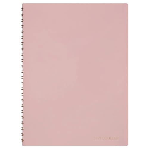 Maruman Septcouleur Lab Notebook, 2024 Limited Color, 8.35 x 6.22 Inches (A5), 3mm square grid, 100 sheets, Feathery Pink (N768-24-38) - color: Feathery Pink (2024 Limited), size: 8.35" x 6.22"