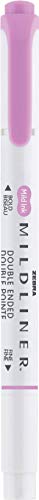 Zebra Pen MILDLINER No Bleed Highlighter, Magenta Color, Dual Tip, 12-Pack - color: Magenta