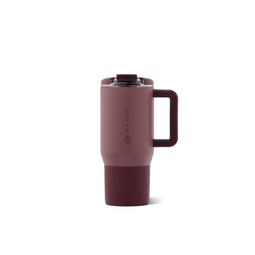 HydroJug Coffee Traveler 20oz Ceramic-Lined Mug with Handle, Canyon Rose - color: Canyon Rose