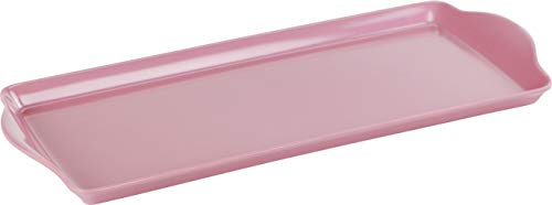 Calypso Basics Reston Lloyd Melamine Tidbit Tray, Pink (06601) - color: Pink, size: 14.7" x 6.5" x 0.8"