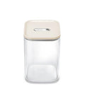 Caraway 4 qt Glass Airtight Food Storage Container with Lid - color: Cream, size: 4qt Container