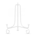 Artliving Metal Plate Stands for Display - 6-Inch Adjustable Easel Holders for Decorative Plates, Picture Frames and Books - White (2-Pack) - size: 6 inch(2 pack)