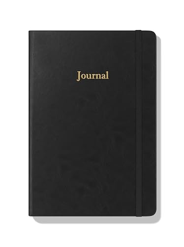 Wykeham's Executive 2026 Undated Daily Journal Planner – Customization Available (Black, 8.5"×5.5") - color: Black