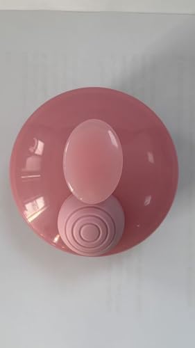 RELAXXO Hair Scalp Massage Shampoo Round Brush with Dispenser – Exfoliator & Hair Scrubber for Scalp, Soft Bristles for Dandruff & Soothing Comfort, Shampoo Brush, Wet & Dry Use - color: Pink - With Shampoo Dispenser, Round Shape