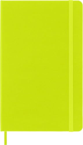 Moleskine Classic Notebook, Hard Cover, Ruled/Lined, Large (5" x 8.25"), Lemon Green, 240 Pages