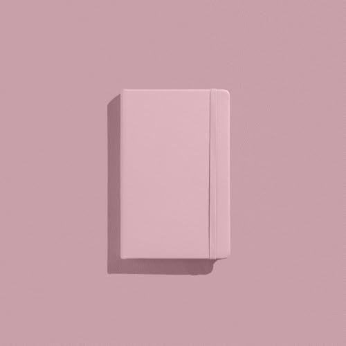 Leather Notebook, Writing Journal, Quartz Pink - color: Quartz Pink, size: Large