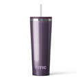 RTIC 28oz Everyday Tumbler, Insulated, Ceramic Lined, Plum Glitter - color: Plum Glitter, size: 28 Ounces