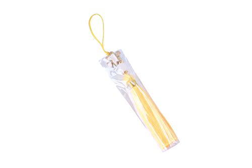 KONMAY Small Imitation Silk Bookmark Tassels, 20pcs 3.8'' Mixed Mini Mala Tassels with Hanging Loop, Jade Beads and Charms for Jewelry Making, Crafts, Keychains, Graduation