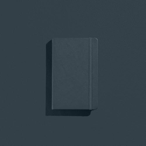 Leather Pocket Notebook, Writing Journal, Twilight Gray - color: Twilight Gray, size: Pocket