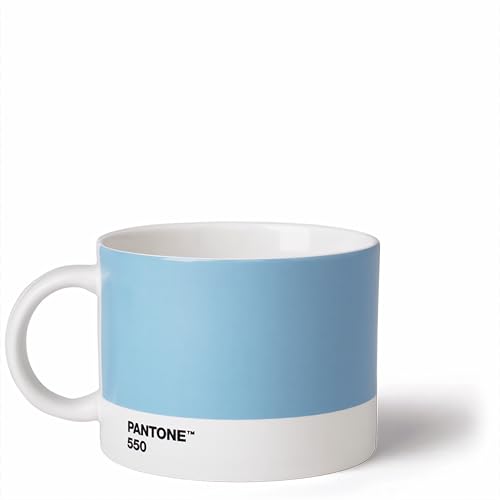 Copenhagen Design Pantone Cup, Tea/Coffee Mug, fine China (Ceramic), 475 ml, Light Blue, 550 C, 1 Count (Pack of 1) - color: Blue
