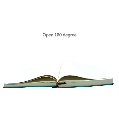 Thick Sketchbook 660 Pages Notebook Soft Faux Leather Cover Journal 80GSM Paper Notepad Drawing Book Memo Writing Sketch Pad Diary Notebook - color: Blue, size: A5