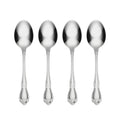 Oneida True Rose Dinner Spoons Silverware Set for 4, Flatware - style: Dinner Spoons, Set of 4